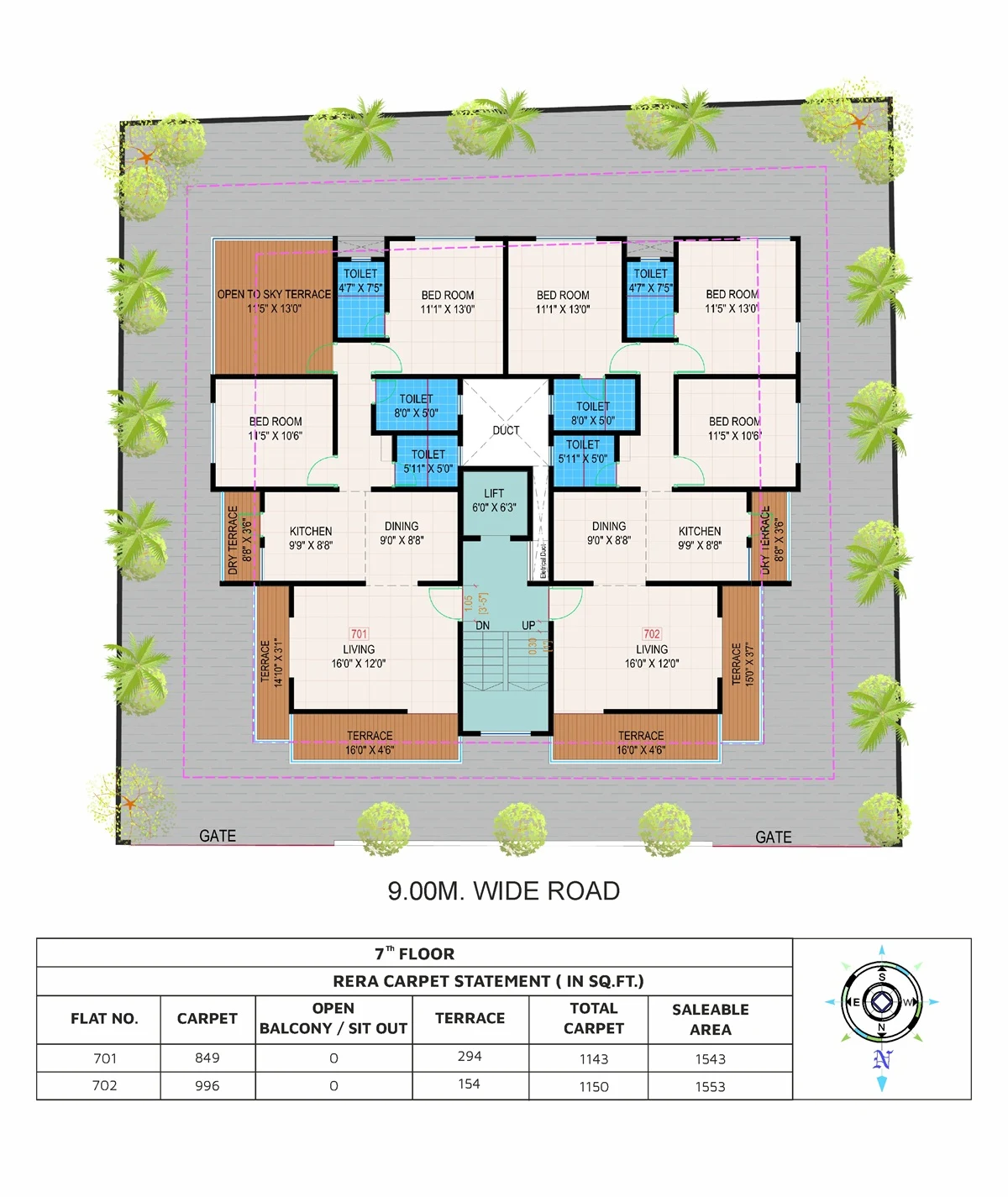 Prathamesh 3 BHK Floor Plan 3